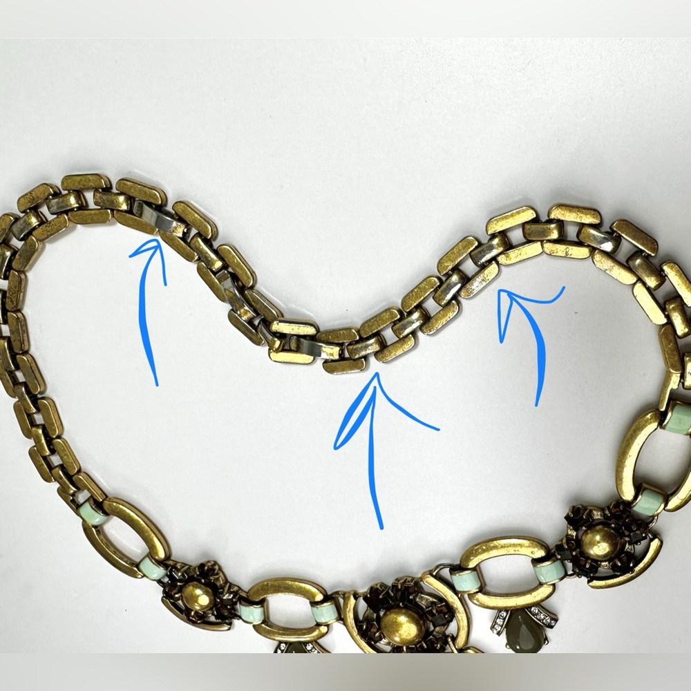 💚Stella & Dot “Livvy” Statement Necklace *with wear* - Picture 8 of 12